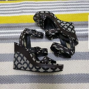 Coach Monogram Wedges